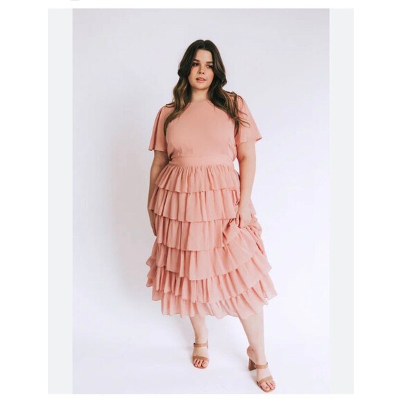 One Loved Babe Tier Dress - Picture 1 of 5